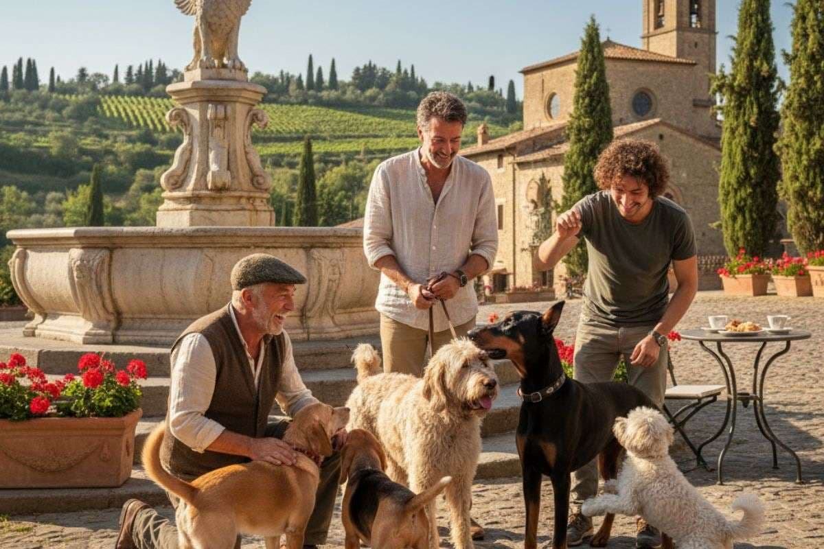 Dogs Tax Italy In Bolzano City/ Ai Generated Image