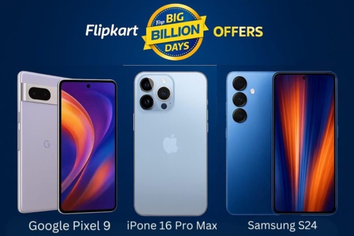 Flipkart Big Billion Days Sale 2025: iPhone 16, Pixel 9 और Galaxy S24 पर बंपर छूट, जानिए सबसे बड़े स्मार्टफोन डील्स