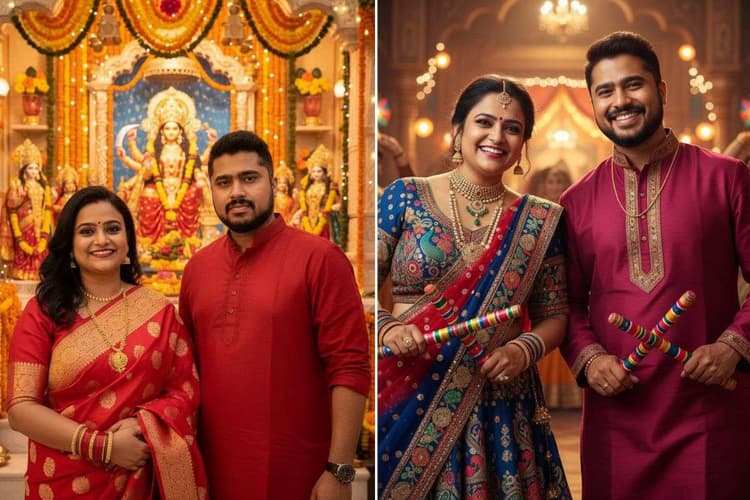 Gemini AI photo for couples: चंद सेकंड में बनाएं वायरल Navratri Couple Image, बस कॉपी-पेस्ट करें ये Prompts