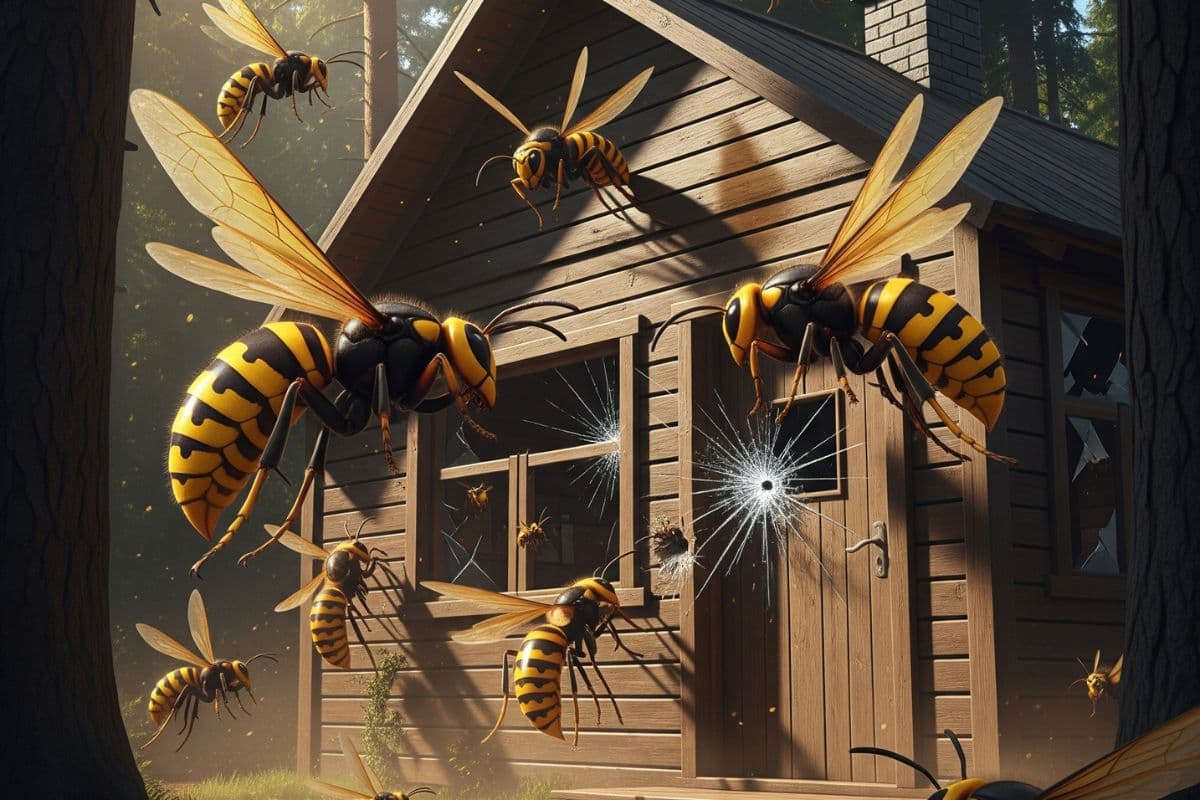 Hornet Attack Kills Two Children In China / Ai Generated Image Hornet Attack Kills Two Children In China / Ai Generated Image