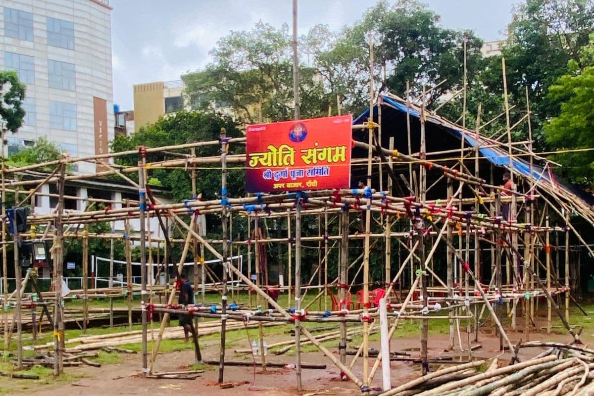 Jyoti Sangam Shri Durga Puja Committee puja pandal