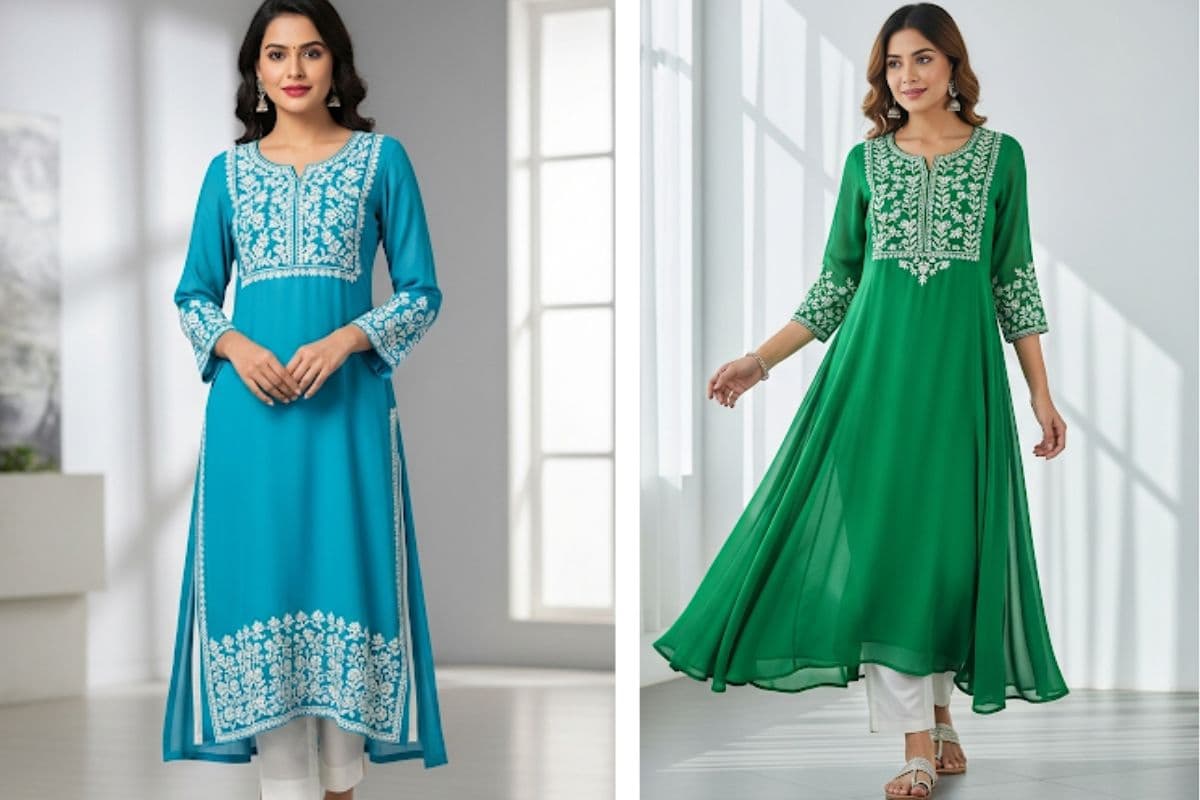 Straight Cut Kurti Designs (AI IMAGE)
