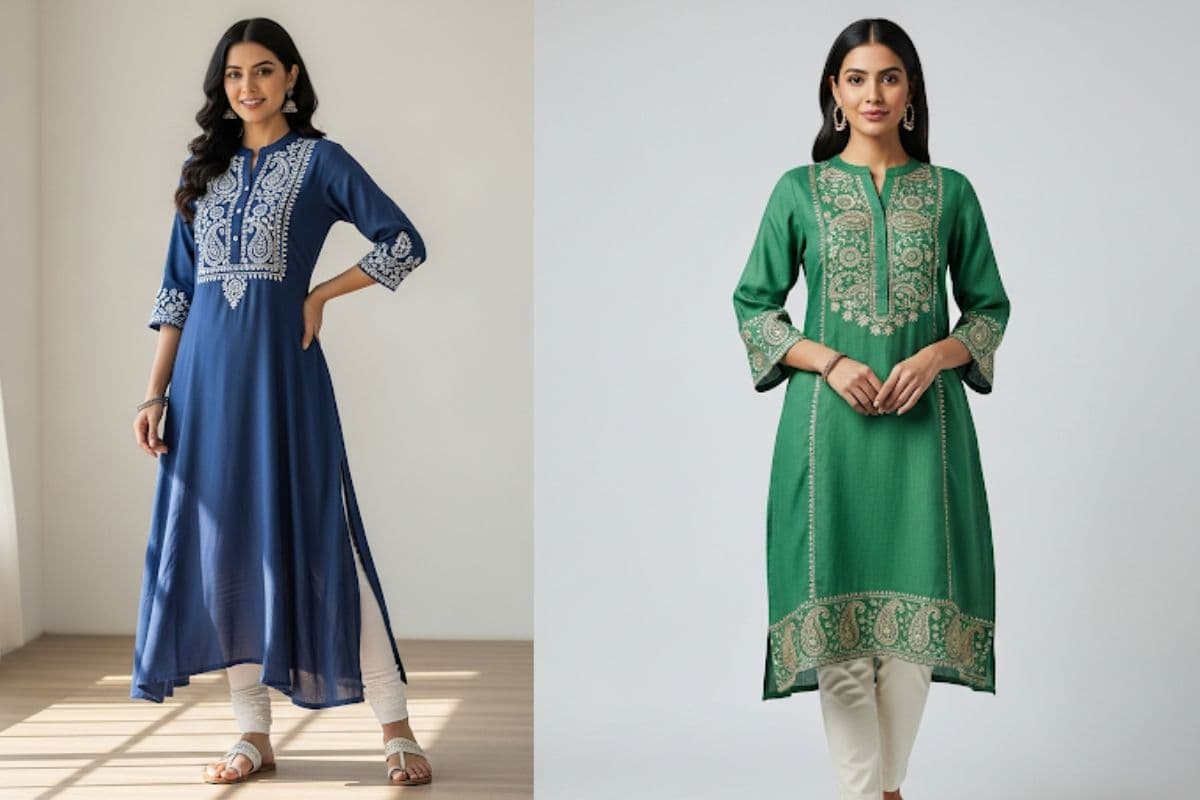 Straight Cut Kurti Designs (AI IMAGE)