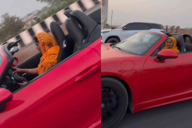 Porsche में मम्मी का स्वैग, Fortuner में बेटे से लगायी RACE, मां-बेटे के मोटर रेसिंग वीडियो ने जीता दिल