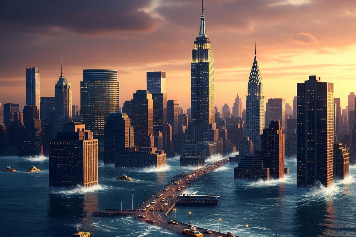 Nasa Warning Sinking Cities US Flood Threat/ Ai Generated Image Nasa Warning Sinking Cities US Flood Threat/ Ai Generated Image