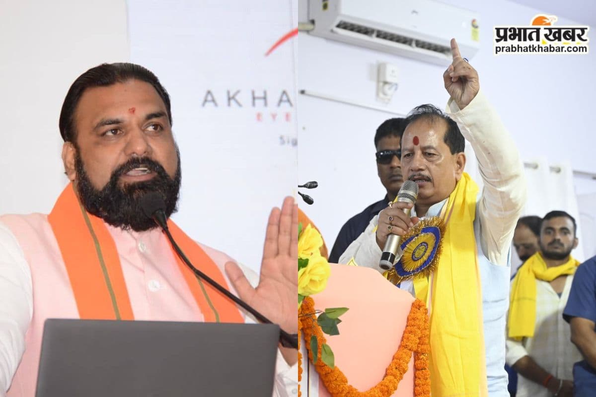 Deputy CM of Bihar Samrat Choudhary and Vijay Kumar Sinha on PM Modi Abused Row