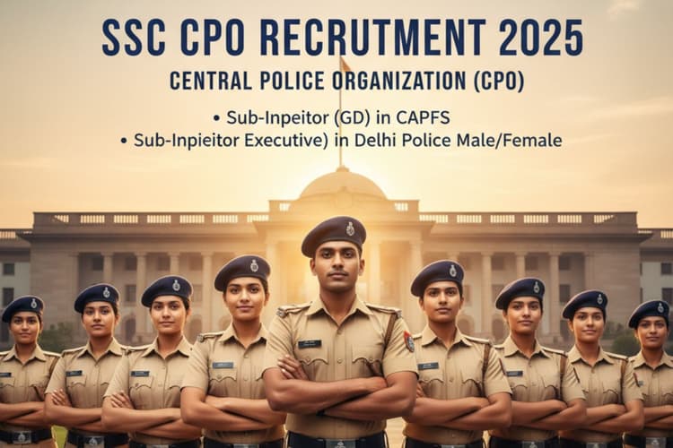 SSC CPO Recruitment 2025: 3073 सब-इंस्पेक्टर पदों पर निकली भर्ती, 16 अक्टूबर तक आवेदन, देखें पूरी डिटेल