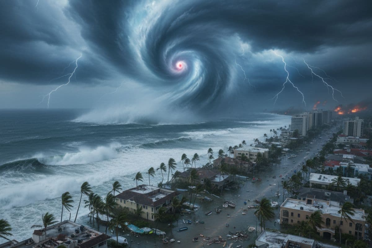 Super Typhoon Ragasa china philippines taiwan / Ai Genrated Image