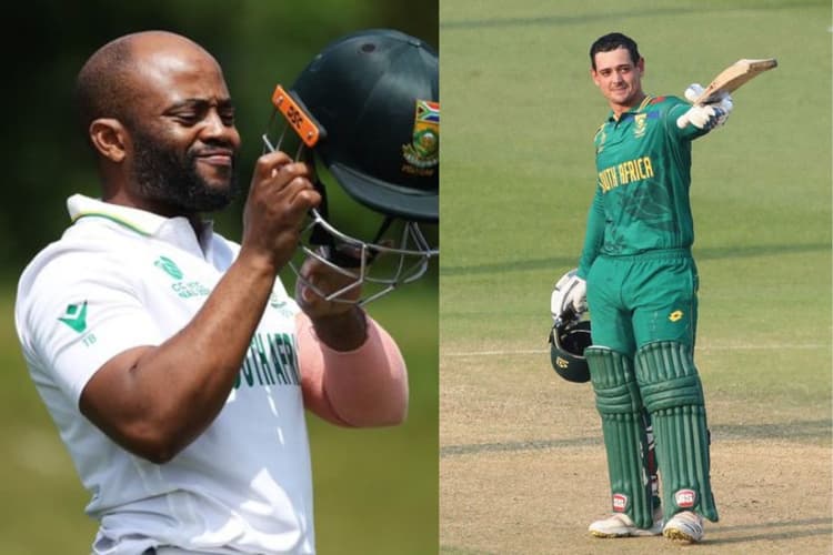साउथ अफ्रीका को लगा बड़ा झटका, कप्तान बावुमा टीम से बाहर, डी कॉक का संन्यास से यू-टर्न
