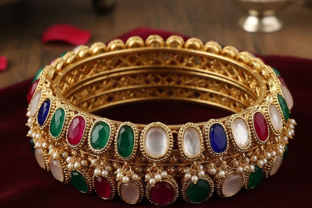 kundan bangle design