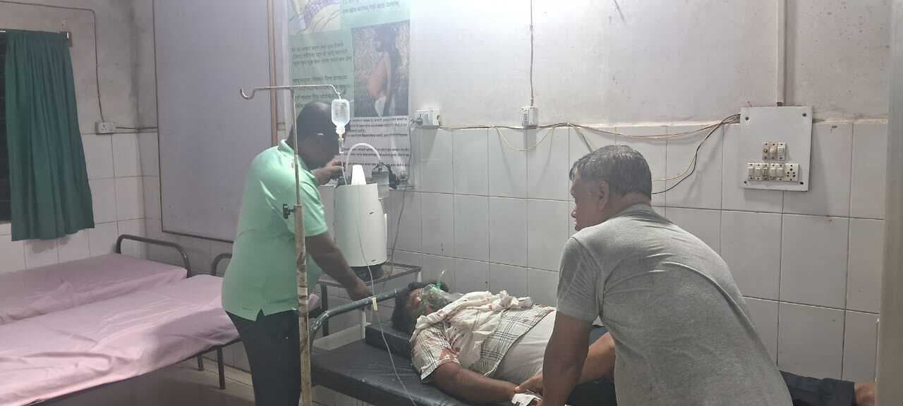 बाइक चलाते हुए आया चक्कर, गिरकर घायल