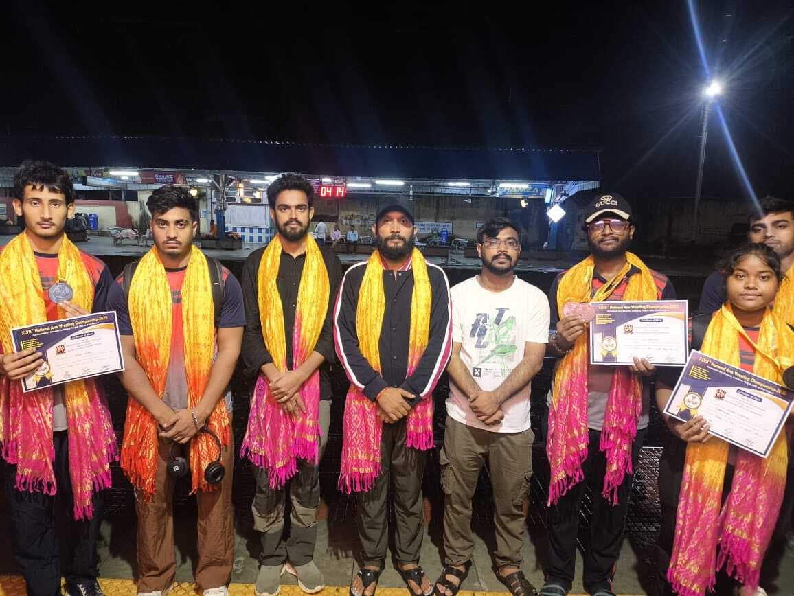 राष्ट्रीय आर्म रैसलिंग प्रतियोगिता में झारखंड के खिलाड़ियों ने जीता पांच पदक