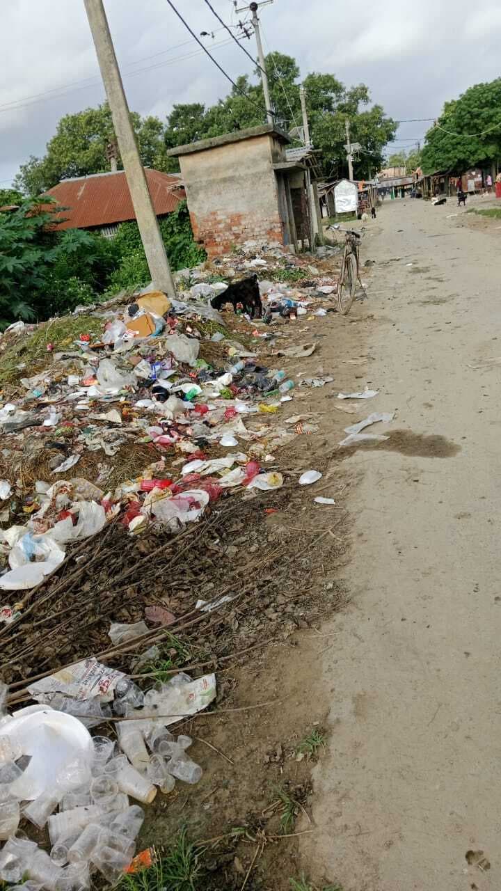 स्वच्छता को लेकर कचरे का लगा अंबार