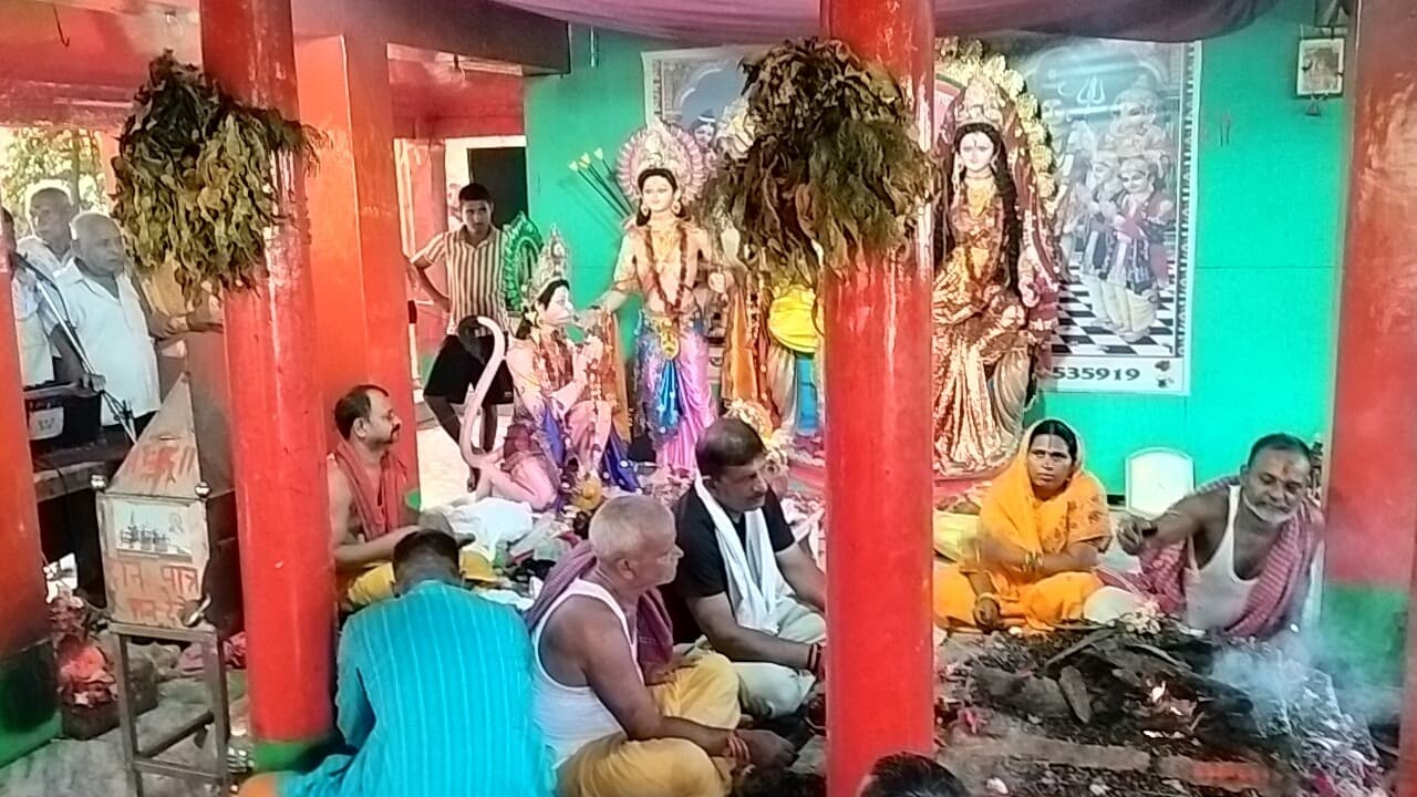 साकेत धाम ठाकुरबाड़ी में वार्षिक नवाह का हुआ समापन