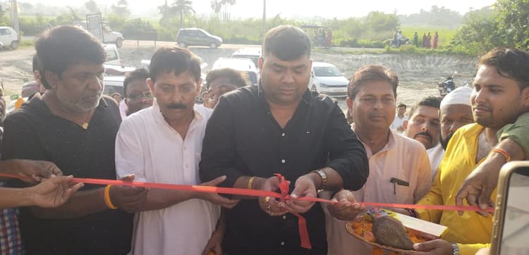 hajipur news. महुआ विधायक ने किया पंचायत सरकार का भवन