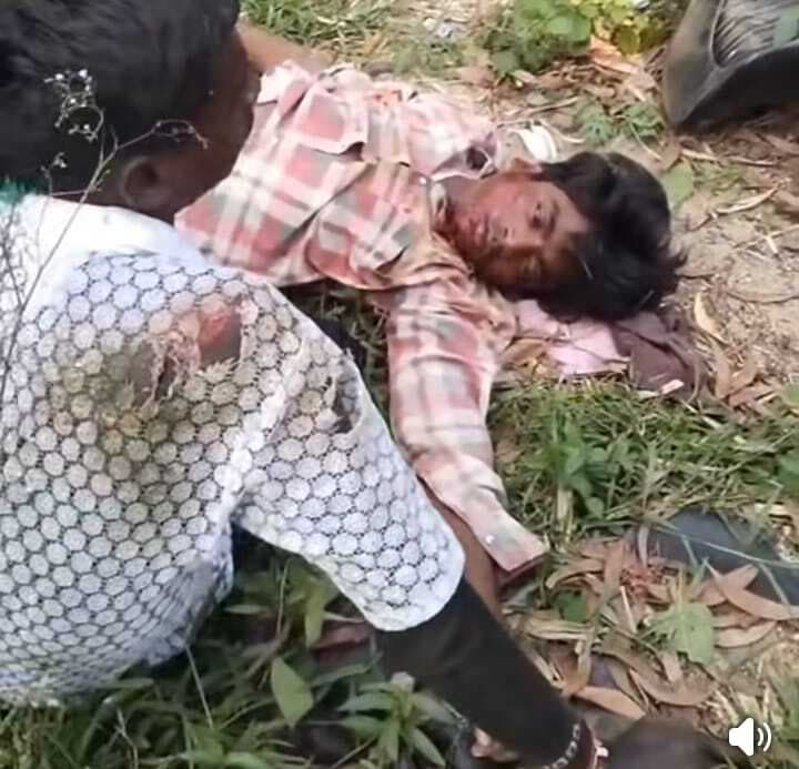 अज्ञात वाहन के धक्के से बाइक चालक गंभीर रूप से घायल