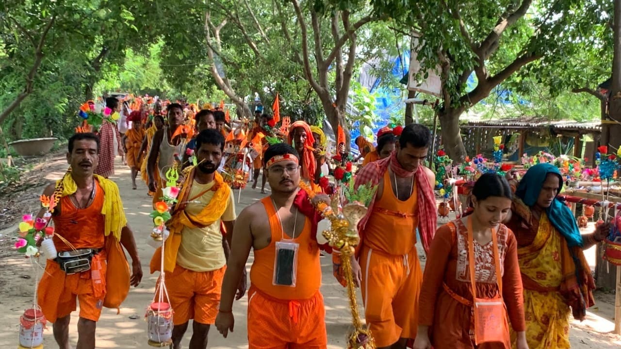 भादो पूर्णिमा पर कांवरिया पथ बोलबम के नारों से हुआ गुलजार