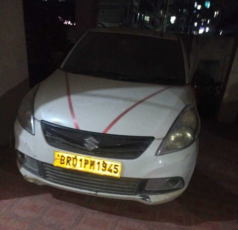 hajipur news. राघोपुर प्रखंड कार्यालय परिसर में बुजुर्ग को कुचलने वाली कार बरामद