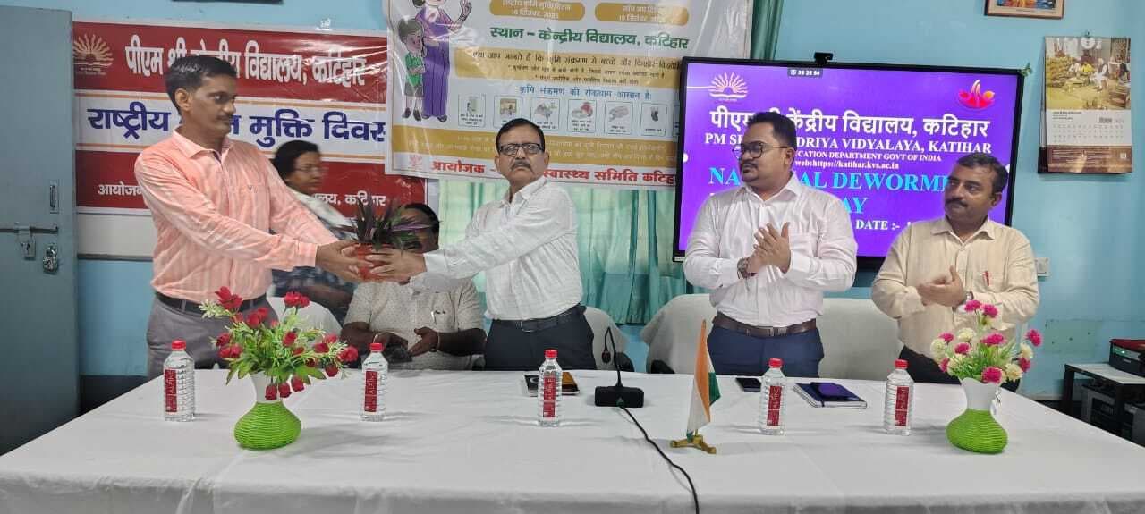 पीएम श्री केंद्रीय विद्यालय में हुआ राष्ट्रीय कृमि उन्मूलन कार्यक्रम