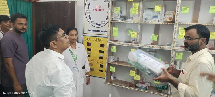 गुणवत्ता मानक आकलन के लिए एनएचएसआरसी टीम ने किया निरीक्षण