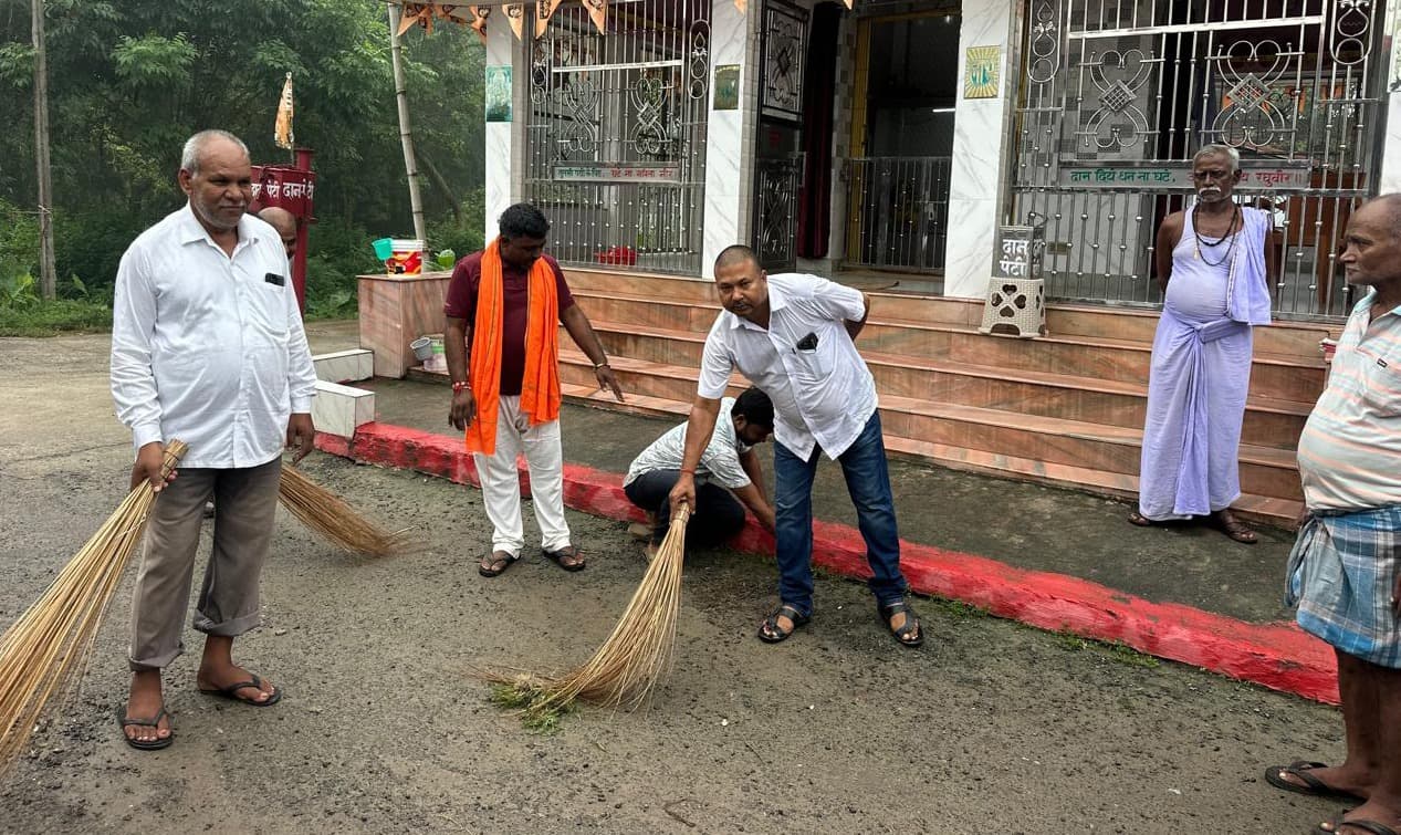 सेवा पखवारा को ले भाजपा ने चलाया स्वच्छता अभियान