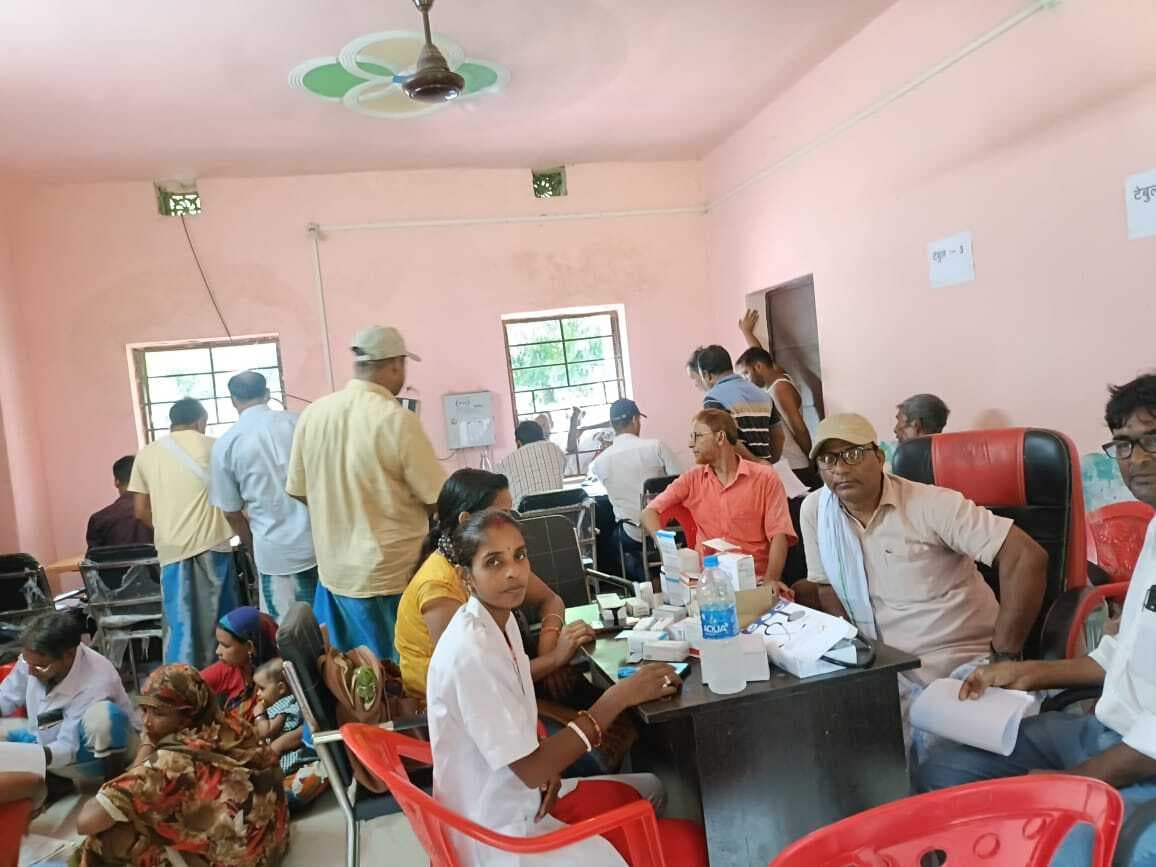 मधाइपुर में भुमि सुधार शिविर में खानापूर्ति का आरोप