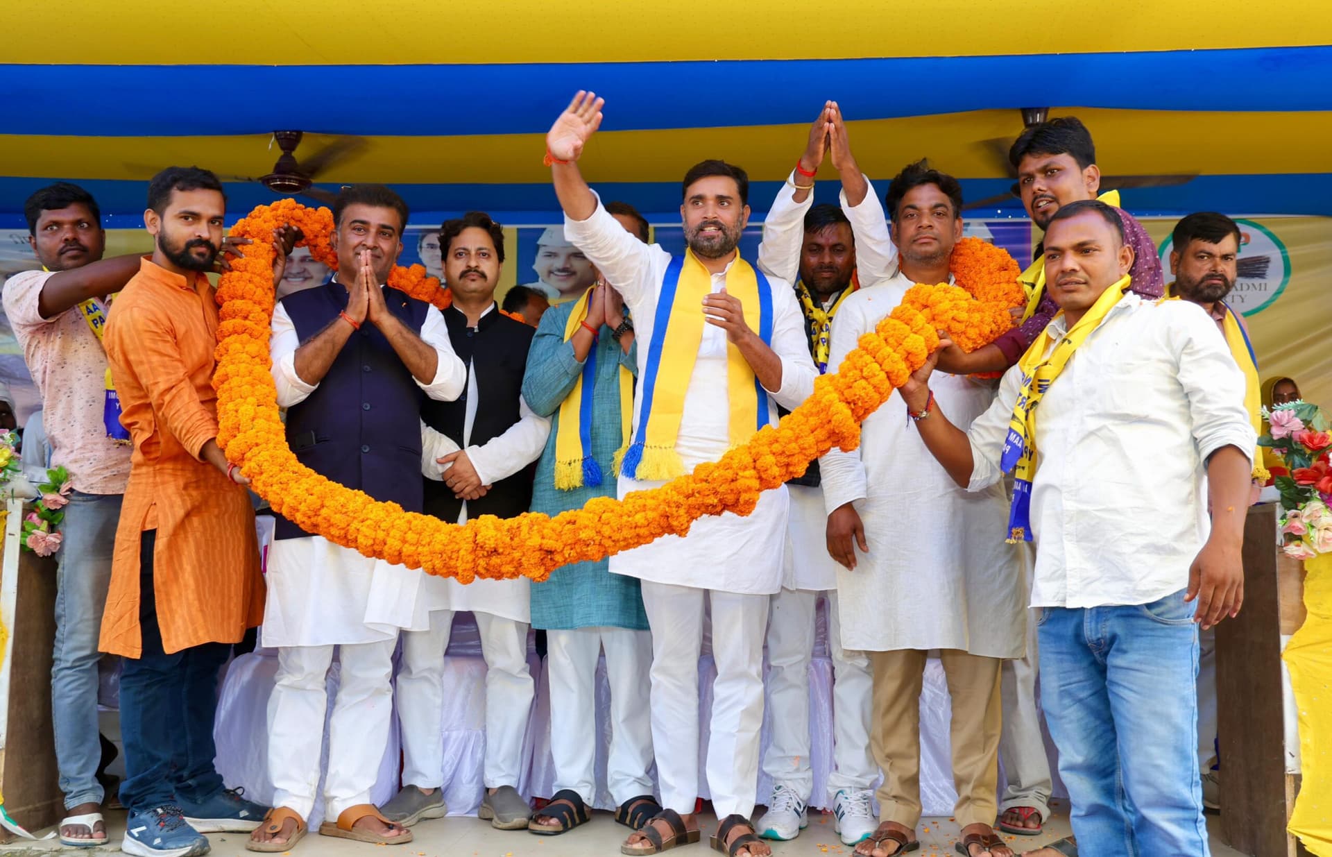 सशक्त व ईमानदार विकल्प के रूप में उभरी है ”आप” : राकेश