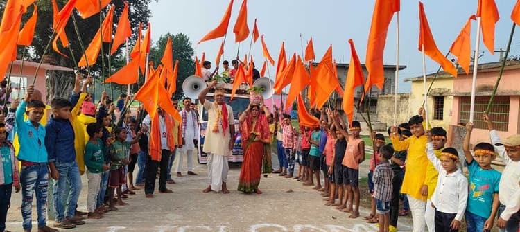 दुर्गा सप्तशती पाठ से माहौल हुआ भक्तिमय