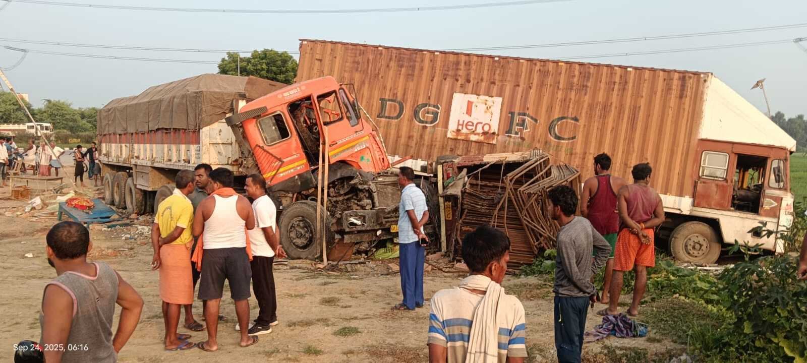 दो सड़क हादसे में दो लोगों की मौत, दो घायल