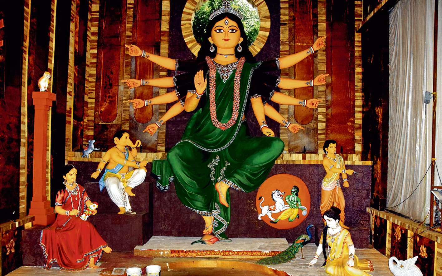 हाजरा पार्क दुर्गोत्सव ने ''''दृष्टिकोण'''' को बनाया थीम