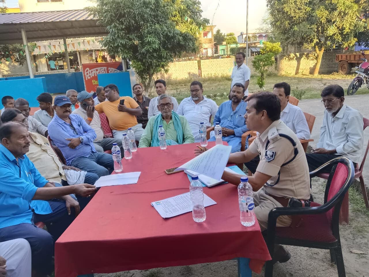 शांतिपूर्ण तरीके से मनाएं दुर्गापूजा : थानाध्यक्ष