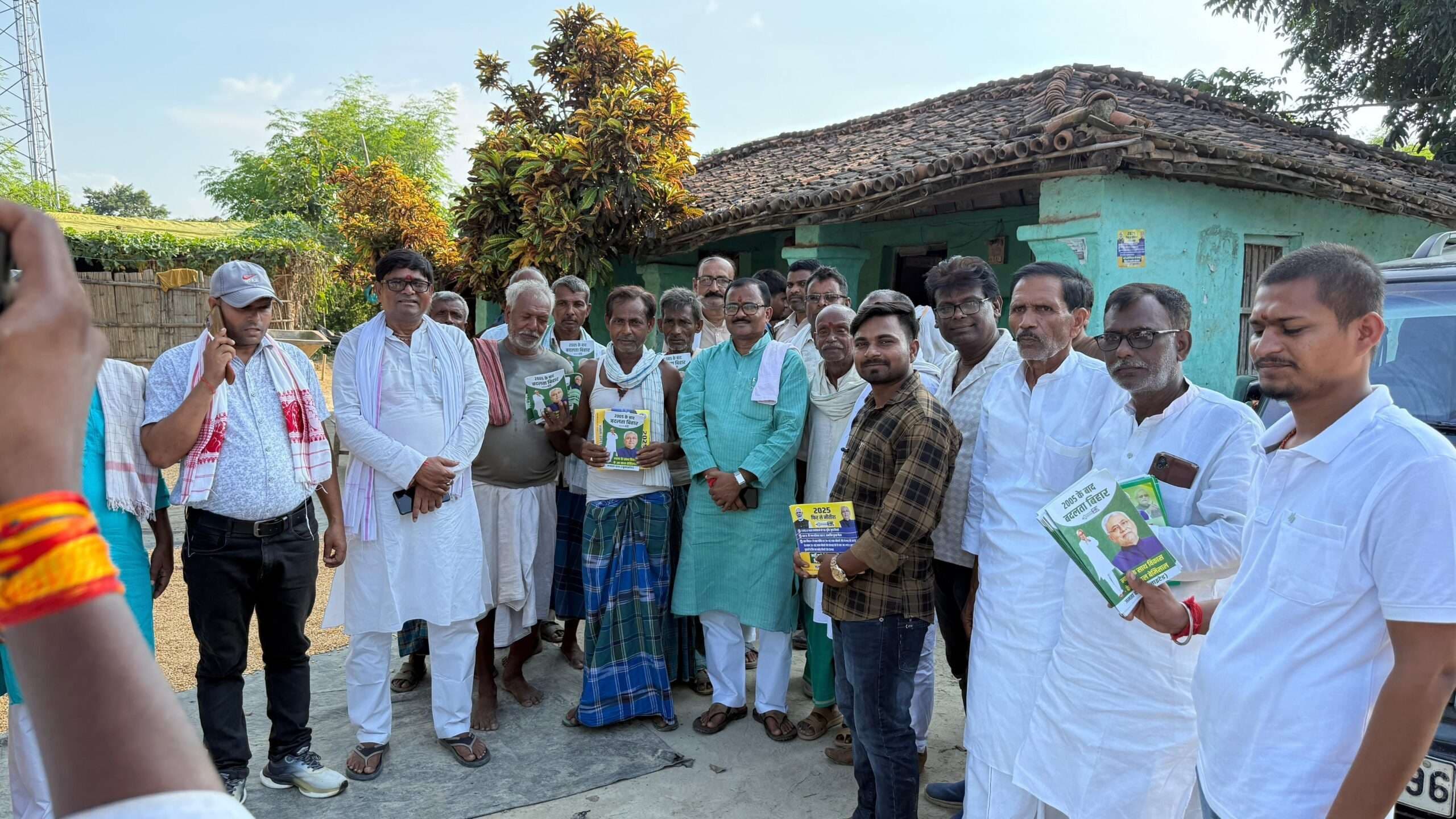 Samastipur News:गांवों में जनसमर्थन जुटाने में जुटा जदयू