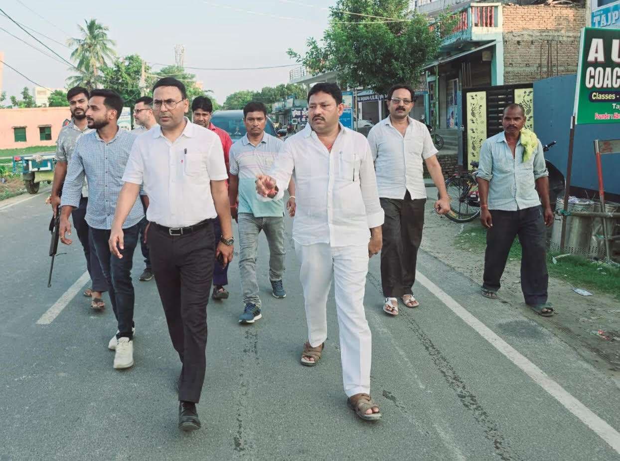 Samastipur News:पूजा-पंडालों का किया गया निरीक्षण