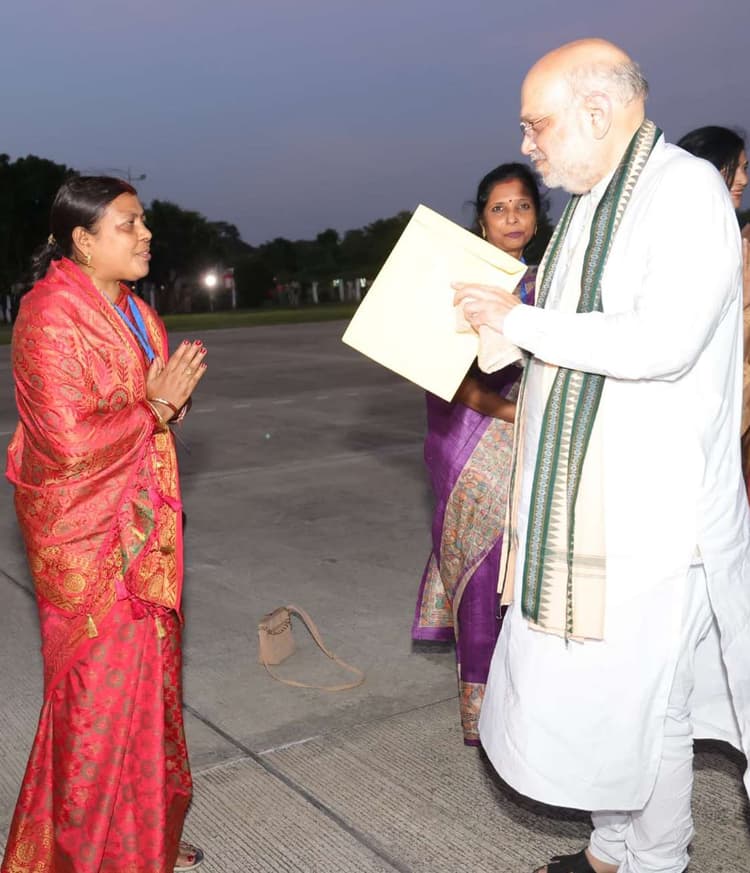 सरिता राय ने केंद्रीय गृह मंत्री का किया स्वागत