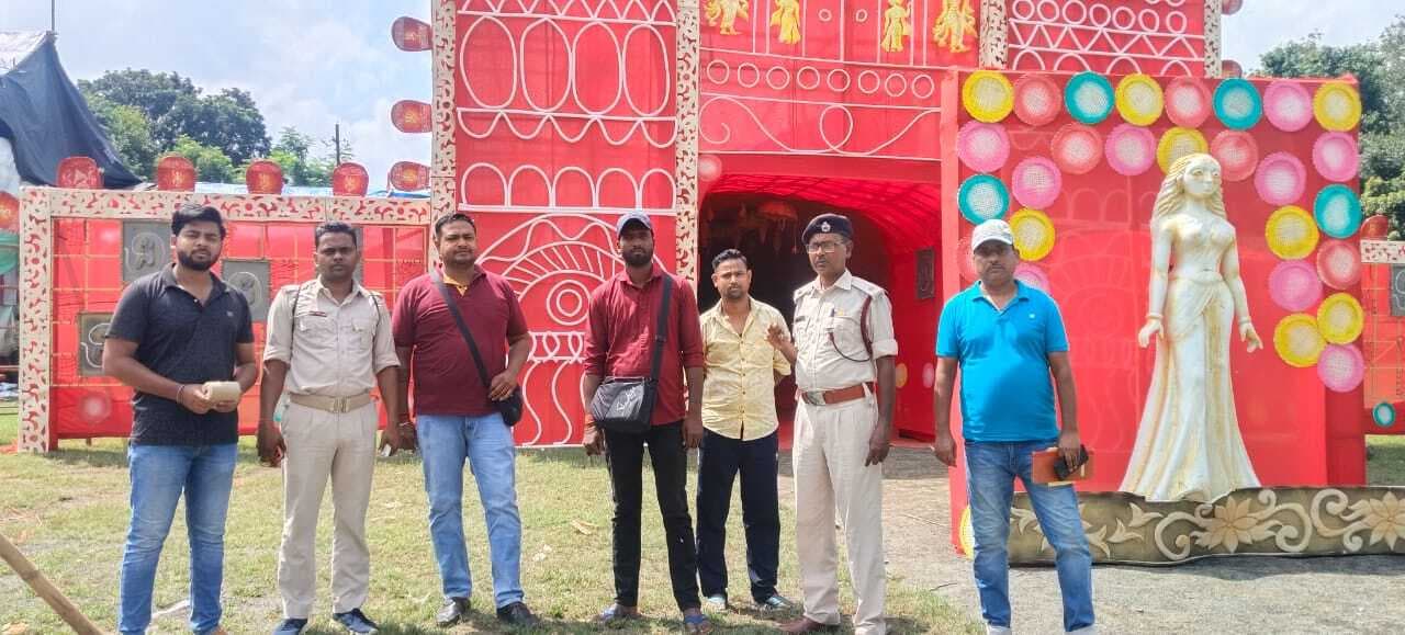 अग्निशमन विभाग ने पूजा पंडालों में किया मॉक ड्रिल