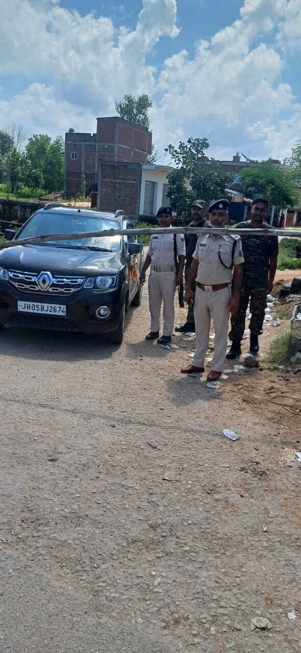 बेदौली मोड़ पर बनाया मिरर चेक पोस्ट