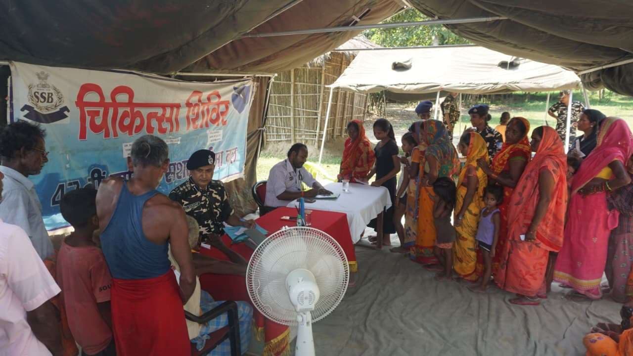 Motihari:शिविर में लोगों की हुई स्वास्थ्य जांच