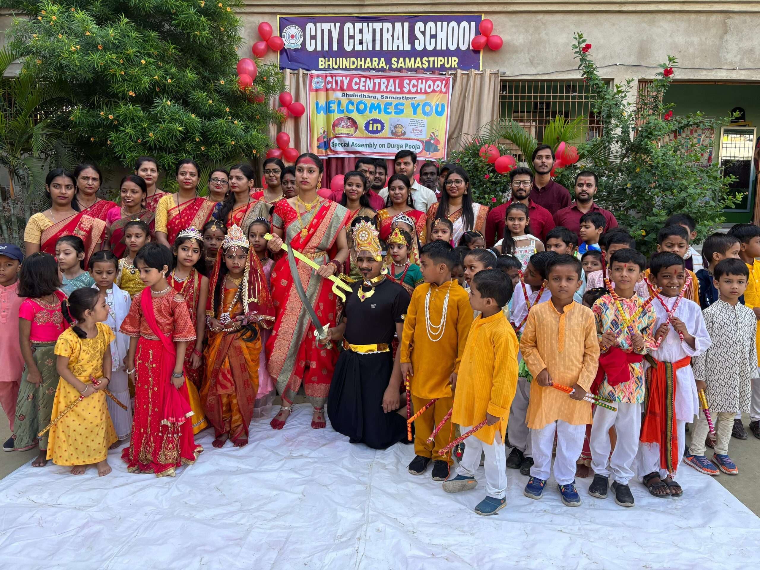 Samastipur News:सिटी सेंट्रल स्कूल में डांडिया महोत्सव आयोजित