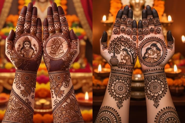 Jitiya Mehndi Design: इस जितिया हाथों को सजाएं इन आसान और ट्रेंडी AI मेहंदी डिजाइन्स से