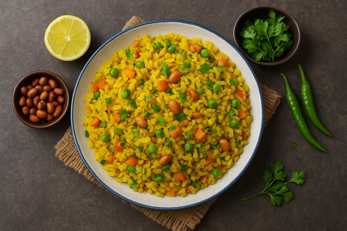 Masala Poha Recipe: सुबह के ब्रेकफास्ट को बनाएं पूरे परिवार का फेवरेट, इस तरह बिना ज्यादा मेहनत मिनटों में बनाएं मसाला पोहा