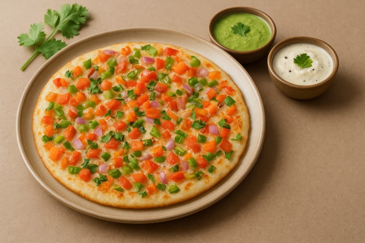 mix vegetable uttapam recipe