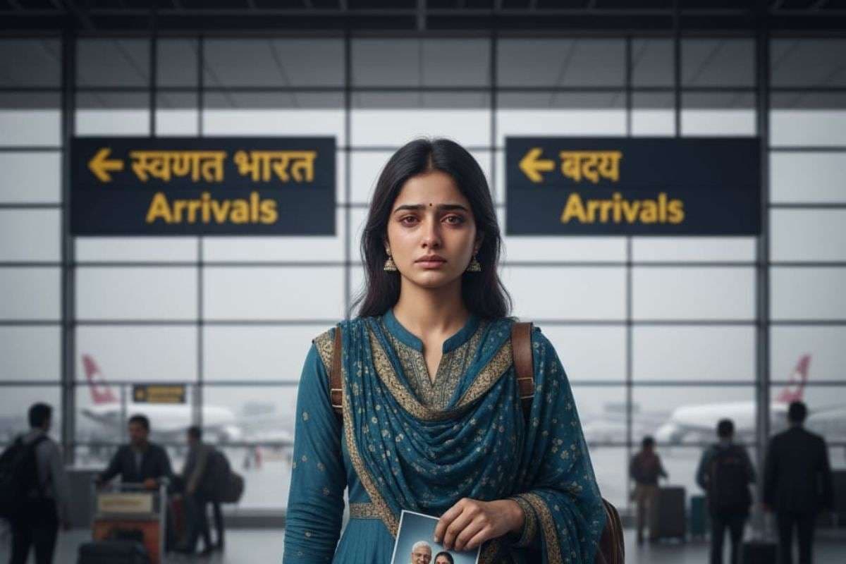 India London Woman Returns Shares Emotional Journey /Ai Generated Image India London Woman Returns Shares Emotional Journey /Ai Generated Image