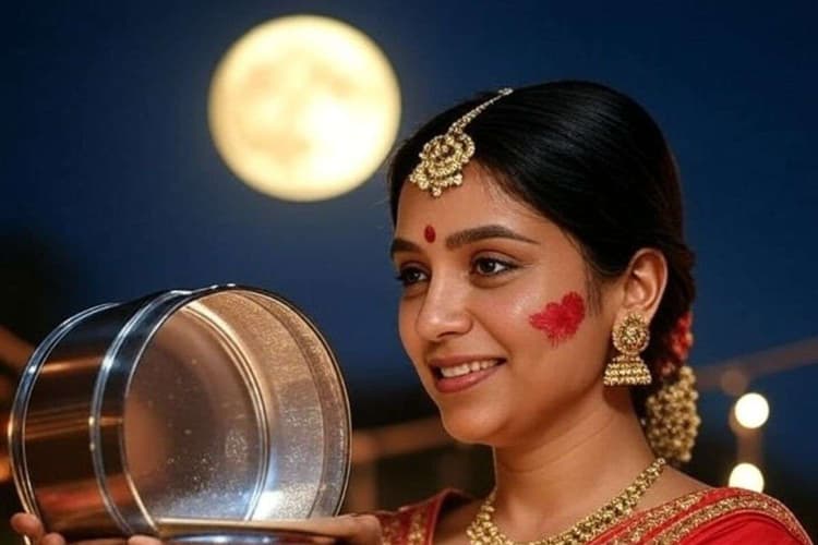 Karwa Chauth 2025: करवा चौथ पर चंद्रमा को अर्घ्य देने की सही विधि, यहां देखें