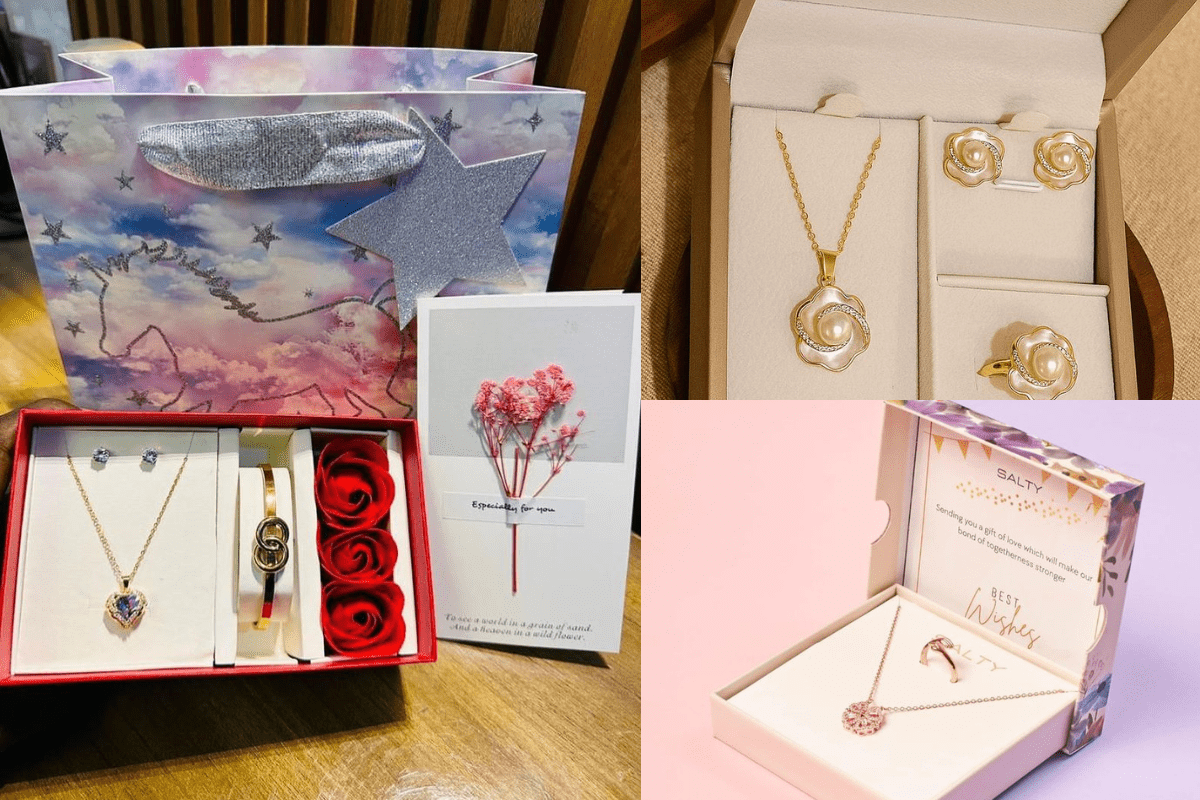 Jewellery set gift for karwa chauth