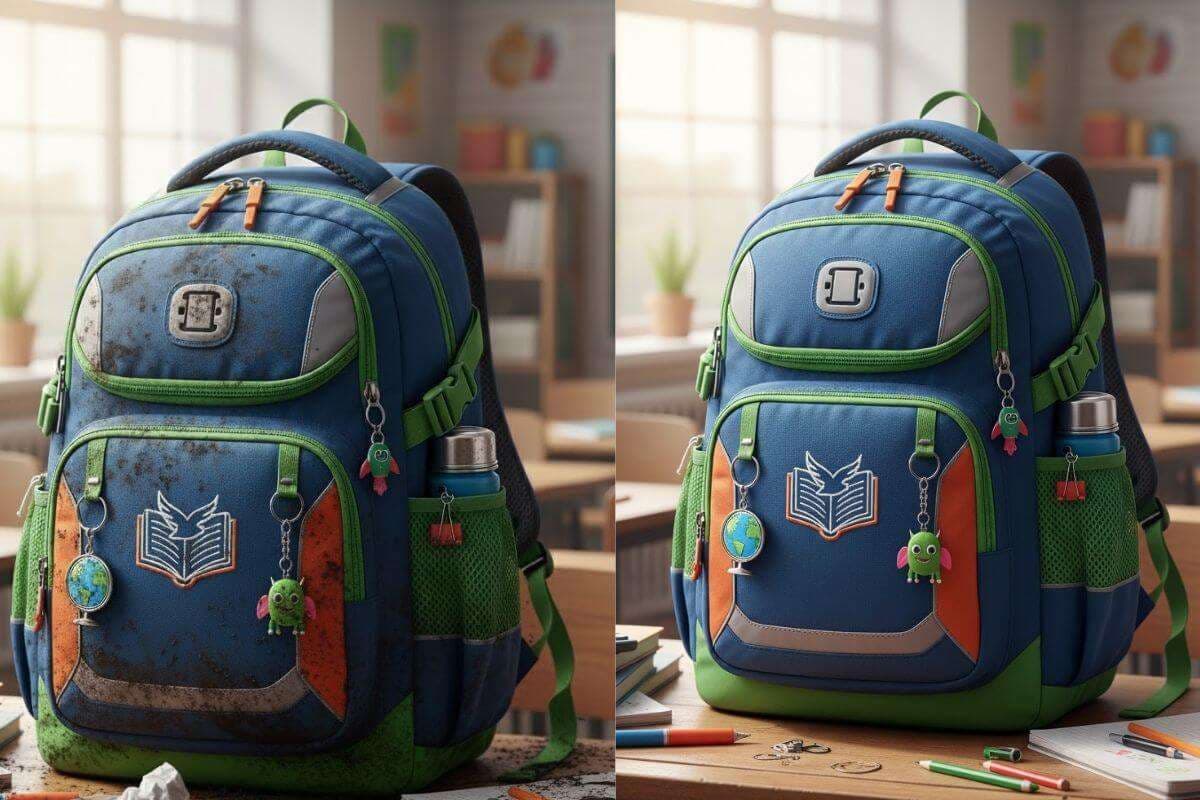 School Bag Cleaning Tips (AI Image) School Bag Cleaning Tips (AI Image)
