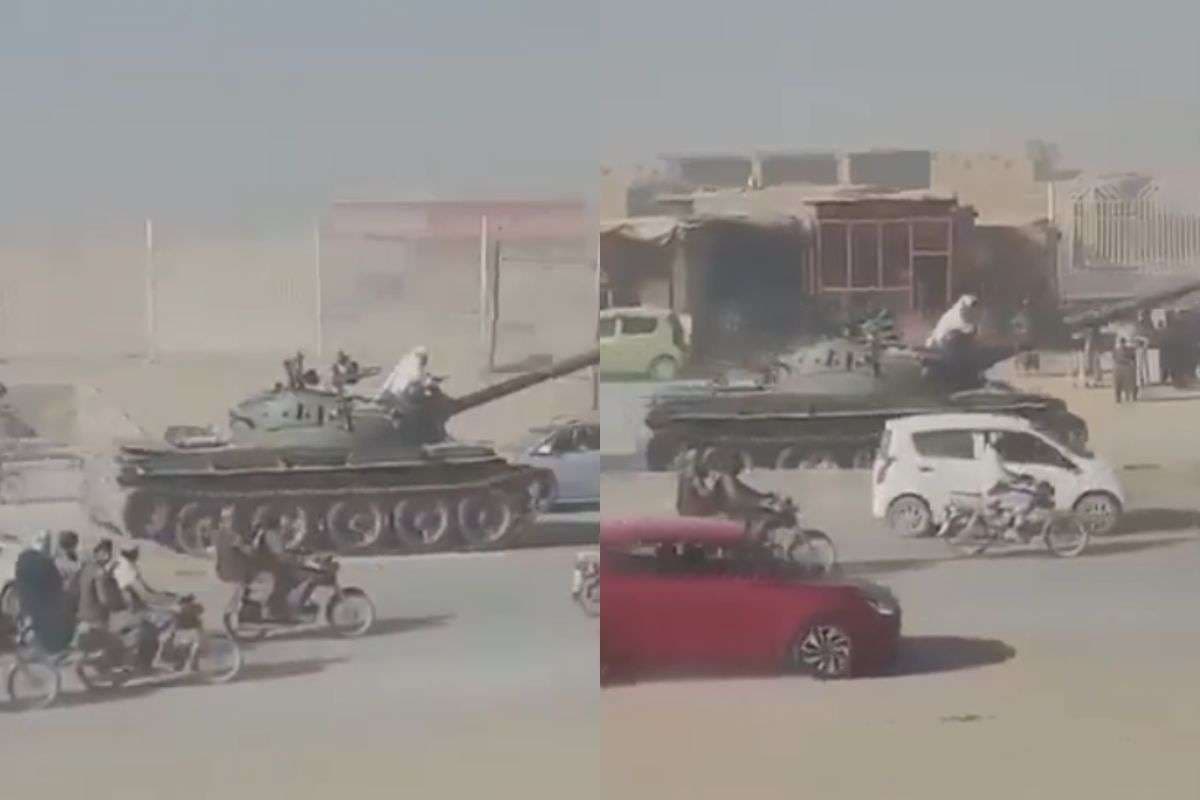 Taliban Capture Pakistani Tanks Tensions rise again on Afghan Pakistan border Watch Video