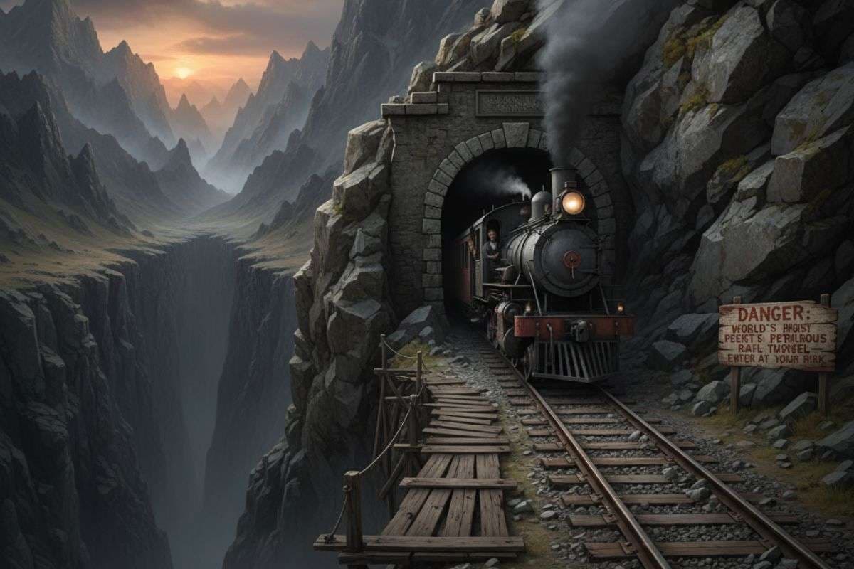 World Most Dangerous Rail Tunnel Channel Tunnel / Ai Genrated Image World Most Dangerous Rail Tunnel Channel Tunnel / Ai Genrated Image