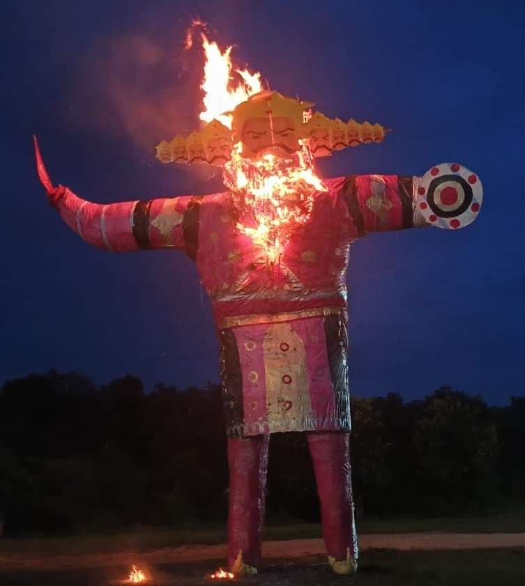 कोयलांचल में प्रतिमाओं का किया गया विसर्जन