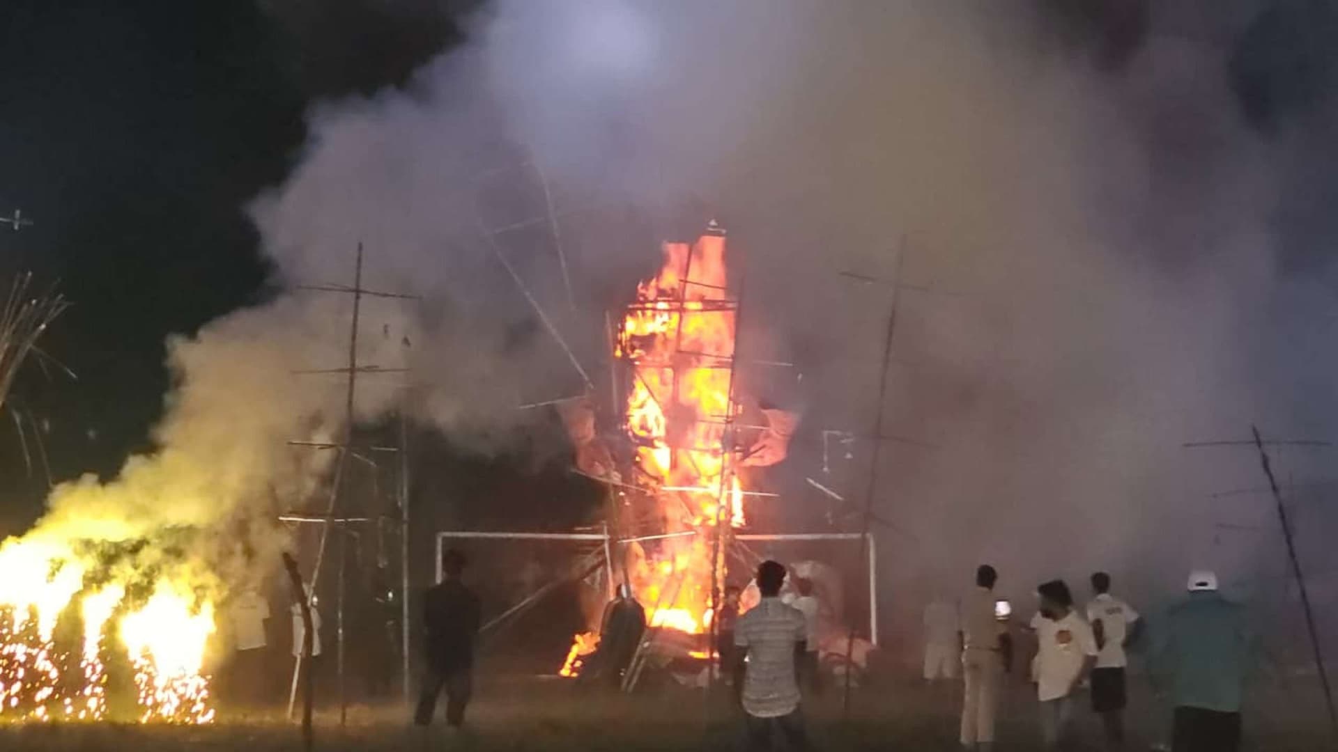 Bokaro News : रेलवे ग्राउंड में रावण दहन कार्यक्रम, श्रीराम के लगे जयकारे