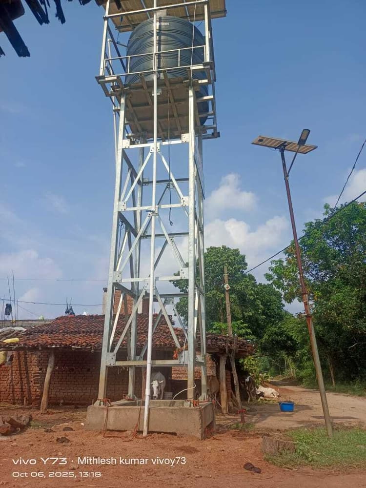 Giridih News: बंद पड़े जलमीनार को चालू करवाने की मांग